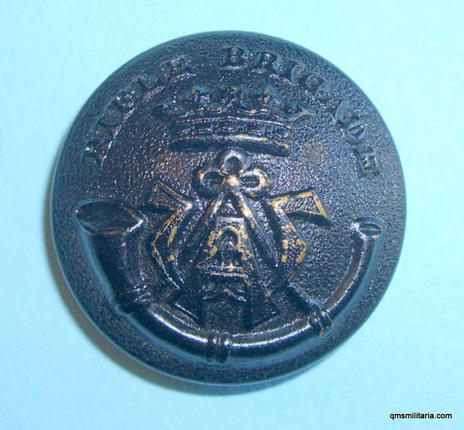 Rifle Brigade Officers large blackened metal variety button , post 1938