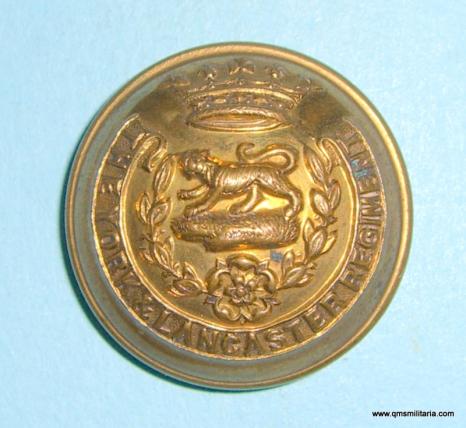 The York & Lancaster Regt Officers Large Gilt Button ( 65th & 84th Foot)