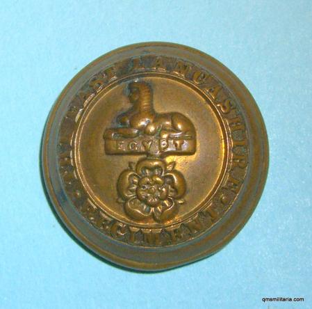 The East Lancashire Regiment Officers Large Brass Button ( 30th & 59th Foot)