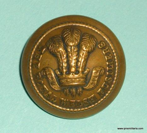 The Royal Welsh Fusiliers Officers Large Brass Button ( 23rd Foot)