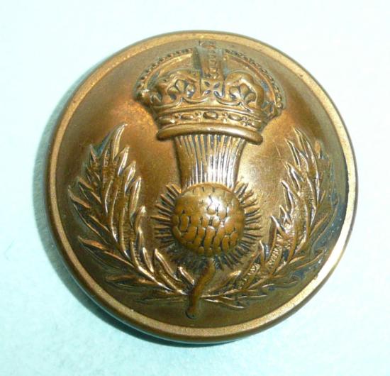 The Royal Scots Fusiliers Officers Large Brass Button ( 21st Foot)