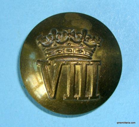 Canadian Army Eigth Princess Louises New Brunswick Hussars Large Brass Button