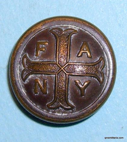 WW1 First Aid Nursing Yeomanry  ( FANY )  Bronze Medium Pattern Button