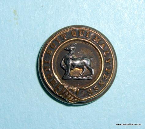 Royal Warwickshire Regiment Officers Gilt and silver small pattern button