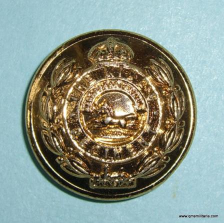 The Kings ( Liverpool ) Regiment Anodised Aluminium Large Pattern Button, King's Crown