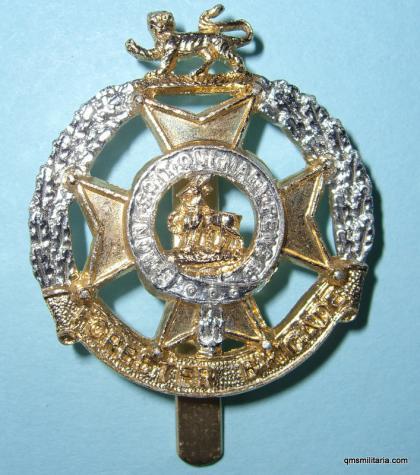 Foresters ( Midlands ) Infantry Brigade Anodised Aluminium Cap Badge - Timings