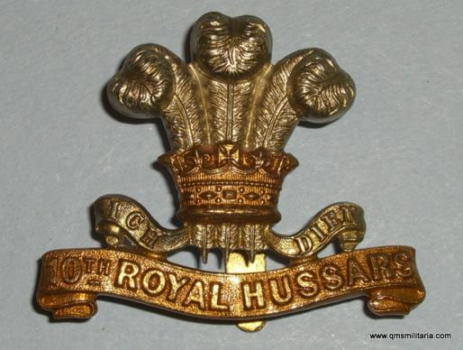 10th ( Prince of Wale's Own Royal Regiment ) Hussars Other Ranks Bi-metal Cap Badge