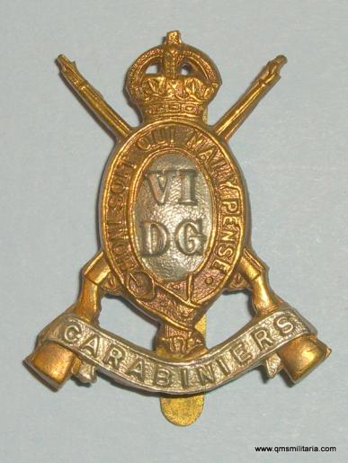 The 6th Dragoon Guards ( Carabiniers ) Other Ranks Bi-metal Cap Badge