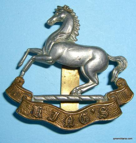 King's ( Liverpool ) Regiment Bi-Metal Cap Badge - Slider clipped