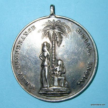 1897 Army Temperance Medal India Silver 'One Year' Issue