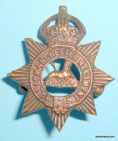 Scarce 2nd Battalion ( Brunswick Star ) Manchester Regiment Bronze Collar Badge
