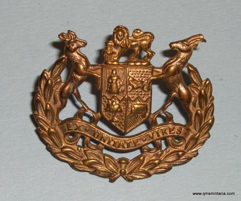 WW2 South African Defence Force Service Brass Cap Badge