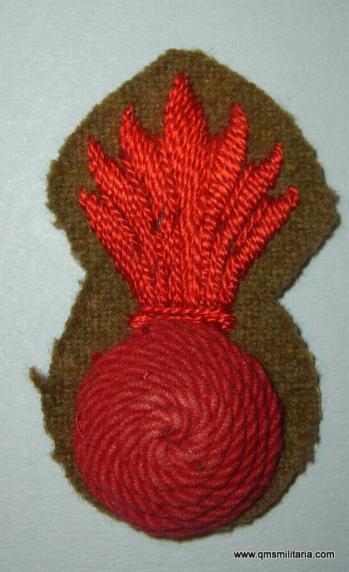 WW2 Royal Marine Siege Regiment Embroidered Formation Badge