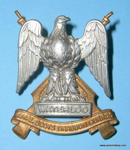 Royal Scots Dragoon Guards Bi-Metal Cap Badge (converted to lugs)