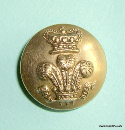Victorian Royal Wiltshire Yeomanry ( Prince of Wales Own) Officers Large Pattern White Metal Button