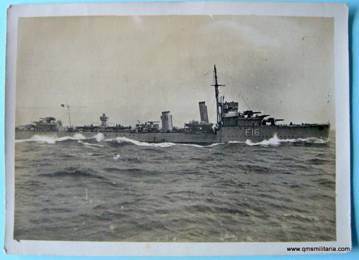 WW1 Real photograph of HMS Verdun (this is larger than a postcard)