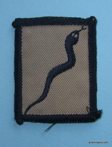 Black Adder tactical recognition flash as worn by British Army Personnel in the Gulf War