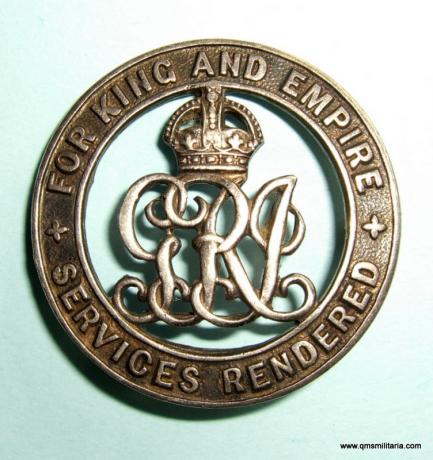 WW1 Silver War Badge ( SWB ) - Stamped 242736 - Lynch, Tyneside Irish ( 25th Battalion Northumberland Fusiliers ).