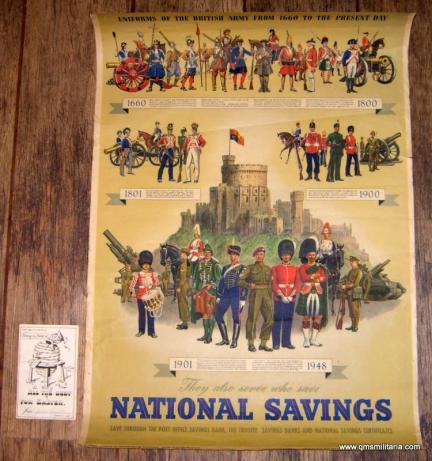 Scarce Post War 1948 Original Large National Savings Poster