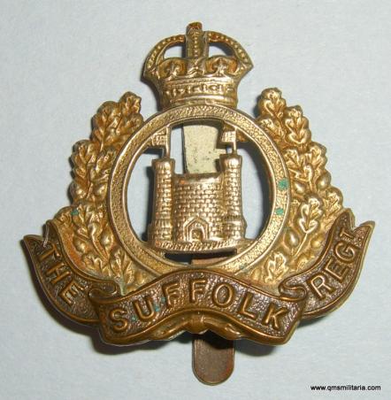 4th / 5th / 6th  Battalions ( Territorial ) Suffolk Regiment Bi Metal Cap Badge