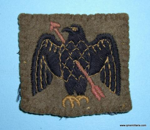 WW2 11th Anti - Aircraft Embroidered Cloth Formation Sign Badge