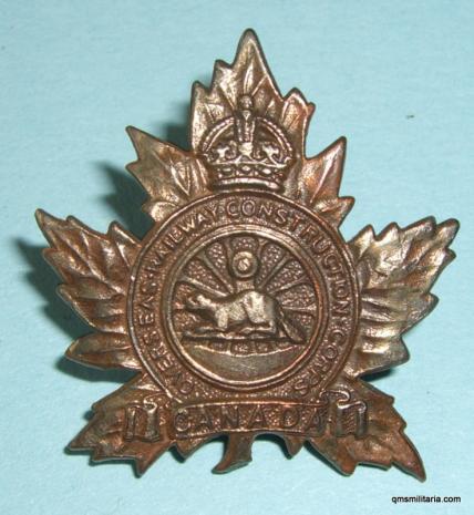 WW1 CEF - Canadian Overseas Railway Construction Corps Collar Badge