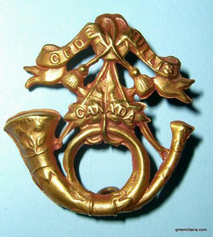 63rd Halifax Rifles ( Militia ) of Canada Brass Pouch Badge