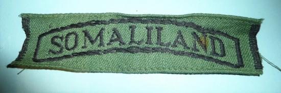 East Africa - Somaliland Cloth Shoulder Title