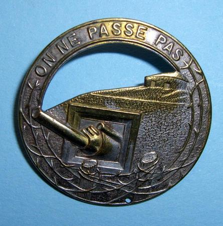 Maginot Line French Brooch Pin Badge - They Shall Not Pass!