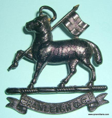 Cranleigh School Combined Cadet Force ( CCF ) Blackened Brass Cap Badge