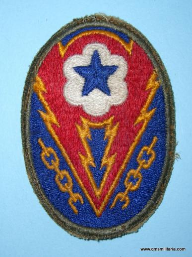 WW2 USA American Shoulder Sleeve Insignia (SSI) Patch -  European Theatre of Operations, Advanced Section (ETO) USA )