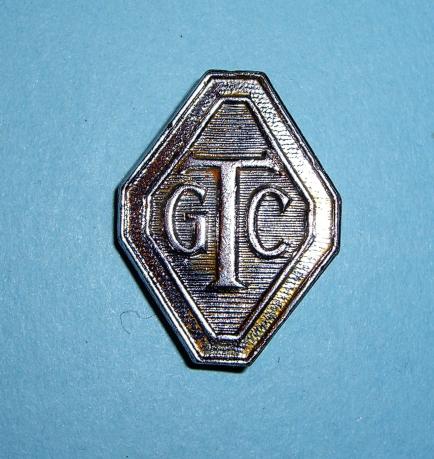 WW2 Girls Training Corps ( GTC  ) White Metal Cap Pin Badge