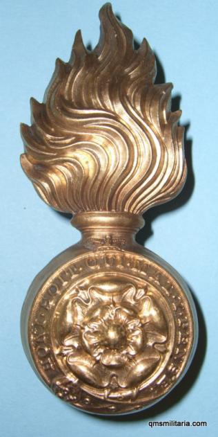 Royal Fusiliers Victorian Other Ranks Fusilier Cap Large Gilding Metal Grenade