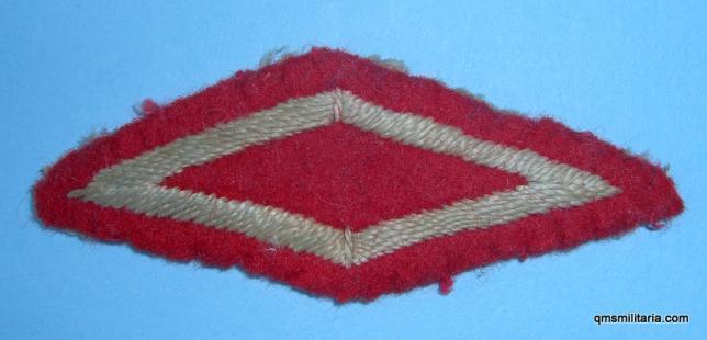 Embroidered Cloth Proficiency Diamond Efficiency Badge as worn by Volunteer Rifle Corps / Volunteer Battalions, 1879 -  1909