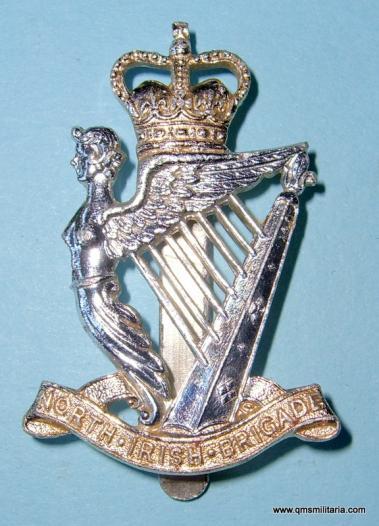 Anodised Bi-coloured North Irish Brigade Cap Badge - Gaunt London
