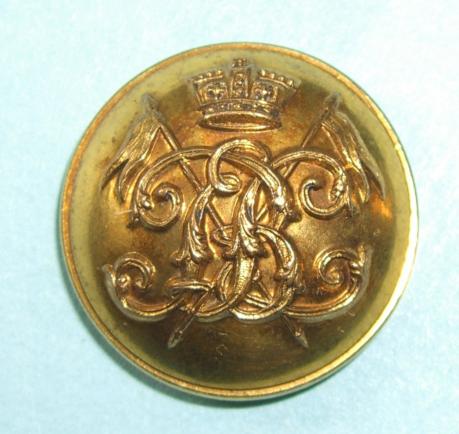 Victorian 9th Regiment of Bengal Lancers,  Officer's Large Pattern Gilt Button, pre-1901. - Calcutta Maker