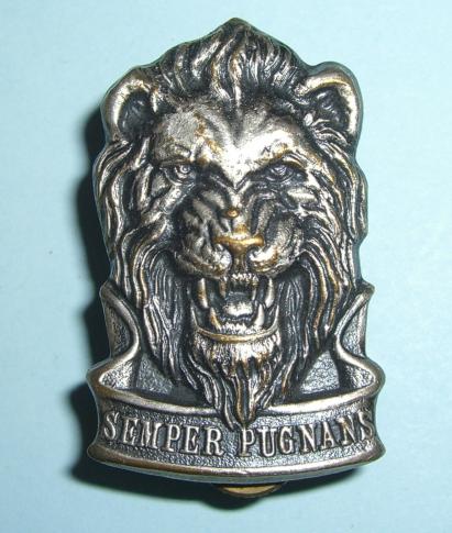 South African Infantry White Metal Badge