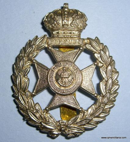 West Indies - The Bermuda Rifles White Metal Cap Badge (2nd Pattern)