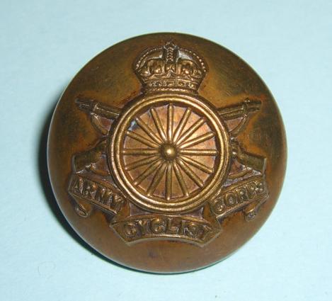 WW1 Army Cyclist Corps Officers Large Pattern Brass Button