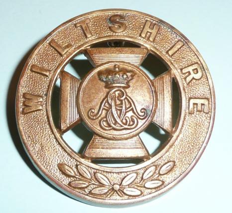 The Duke of Edinburgh's (Wiltshire Regiment) Brass Gilding Metal Helmet Plate Centre (HPC) 