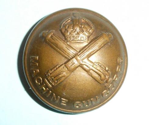 WW1 Machine Gun Corps (MGC) Officers Brass Large Pattern Button