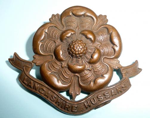 Lancashire Hussars (Yeomanry) Bronze Cap Badge