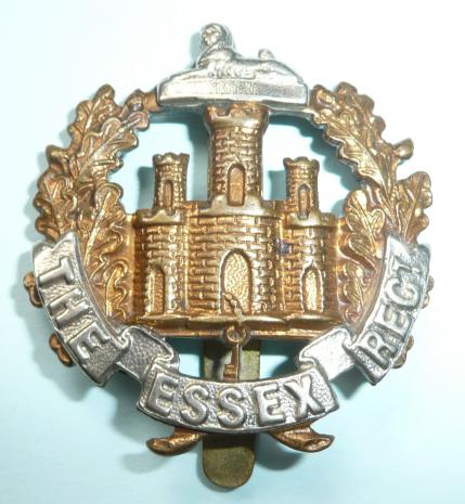 The 8th (Cylist) Battalion The Essex Regiment Bi-Metal Cap Badge
