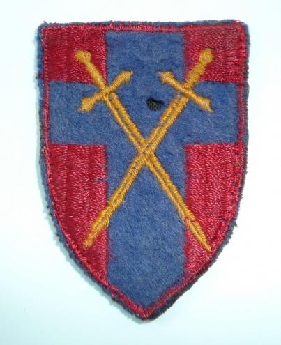 WW2 21st Army Group HQ Embroidered Cloth Formation Sign
