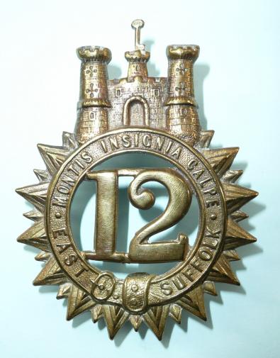 12th (East Suffolk) Regiment Victorian OR’s glengarry badge circa 1874-81