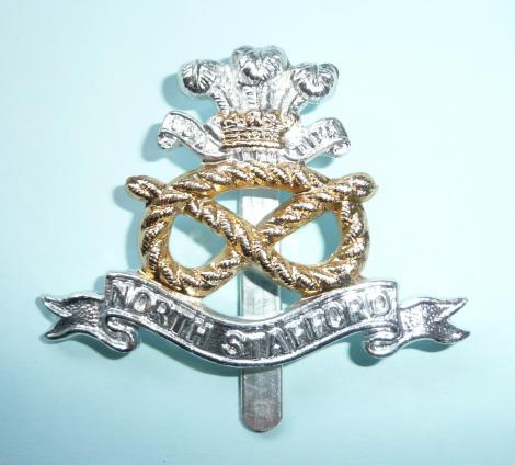 North Staffordshire Regiment  aa Anodised Aluminium Cap Badge