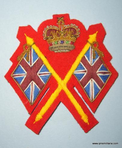 British Army EIIR Crown Recruiting Sergeants rank arm badge