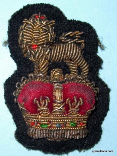 Full Colonel / Brigadier Padded Bullion Cap Badge, QEII issue 