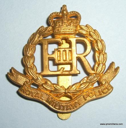 EIIR Royal Military Police ( RMP ) Gilding Metal Cap Badge - Gaunt