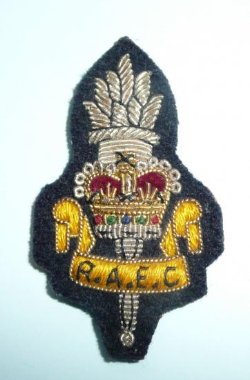 RAEC Royal Army Education Corps Officers Bullion Cap Badge QEII Issue